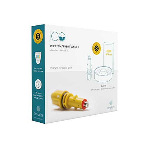 Ondilo – Gold ORP-Sensor für ICO Pool und Spa – ORP-Salzsonde (Gold), kompatibel mit ICO Pool und ICO Spa mit Twist & Lock-System und Kalibrierungsset – misst die Redox-Rate Ihres Pools von ondilo