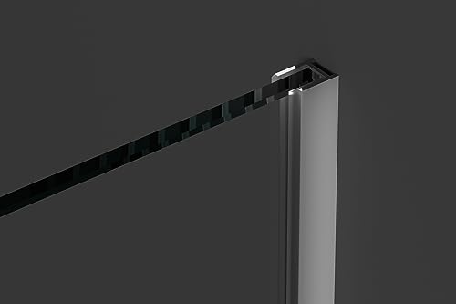 Aluminium Duschkabinen U-Profil 100 cm schmal für 8mm Glasstärke Chromoptik von .one-bath
