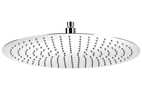 Kopfbrause rund 20 cm Regendusche Regenbrause Brausekopf Duschkopf Edelstahl poliert von .one-bath