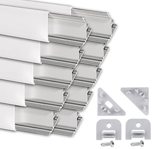 LED Eckprofil 2m am Stück l LED Alu Profile 45 Grad I 20 Meter Aluminiumprofil für LED Stripes I Lichtleiste I 10x 2m Komplettset LED Eckprofil 2m am Stück l LED Alu Profile 45 Grad I 20 Meter Aluminiumprofil für LED Stripes I Lichtleiste I 10x 2m Komplettset von .one-bath