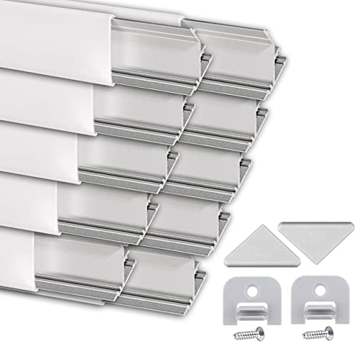 Eckprofil LED Aluprofil 45 Grad - 10er Set 2m Stück - Aluminiumprofil für Stripes - Alu Profile Lichtleiste Eckprofil LED Aluprofil 45 Grad - 10er Set 2m Stück - Aluminiumprofil für Stripes - Alu Profile Lichtleiste von .one-bath
