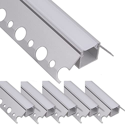 .one-bath LED Trockenbauprofil 2m I LED Rigips Profil I 5x2m Außenecke I Alu Trockenbaueckprofil für LED-Streifen I Aluprofil I Decke I Wand .one-bath LED Trockenbauprofil 2m I LED Rigips Profil I 5x2m Außenecke I Alu Trockenbaueckprofil für LED-Streifen I Aluprofil I Decke I Wand von .one-bath