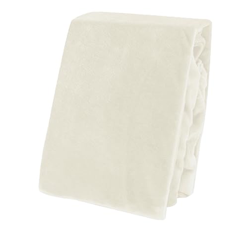 Winter Spannbettlaken Bettlaken Teddy Plüsch Warm Nicki Flausch Cashmere Touch, Größe:2er Pack 90x200 cm - 100x200 cm, Farbe:Beige/Natur von one-home