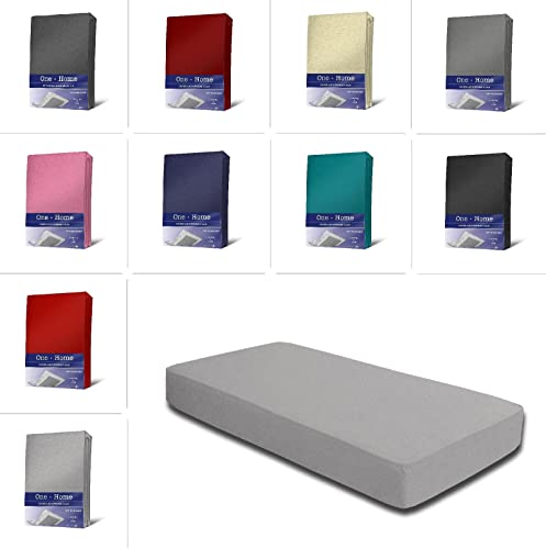 Winter Spannbettlaken Flausch Warm Thermo Fleece Kuschelig Weich Flauschig Bettlaken Spannbetttücher, Größe:2er Pack 90x200 cm - 100x200 cm, Farbe:Silber von one-home