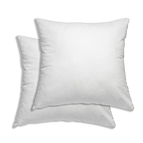 one-home 2er Set Kissenbezug Kissenhülle 80x80 cm weiß Uni Kopfkissenbezug Baumwolle von one-home