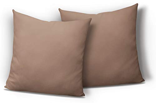 one-home 2er Set Kissenbezug Kissenhülle Kopfkissen 80x80cm beige braun Uni Microfaser one-home 2er Set Kissenbezug Kissenhülle Kopfkissen 80x80cm beige braun Uni Microfaser von one-home