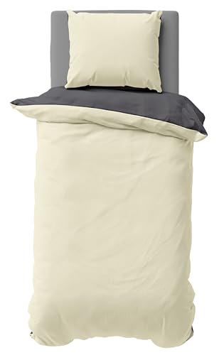 one-home Biber Bettwäsche Winter Baumwolle Uni Kuschelig Flauschig Warm Weiche Fein-Biber, Farbe:Beige, Größe:155x220 cm und 80x80 cm one-home Biber Bettwäsche Winter Baumwolle Uni Kuschelig Flauschig Warm Weiche Fein-Biber, Farbe:Beige, Größe:155x220 cm und 80x80 cm von one-home