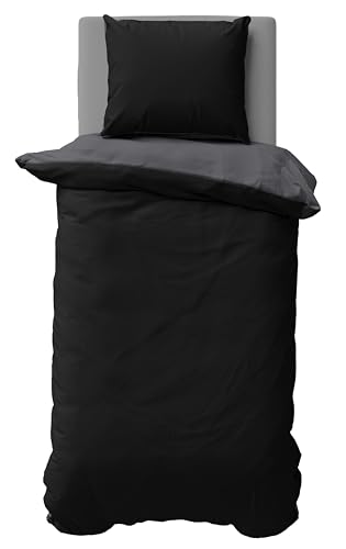 one-home Biber Bettwäsche Winter Baumwolle Uni Kuschelig Flauschig Warm Weiche Fein-Biber, Farbe:Schwarz, Größe:155x220 cm und 80x80 cm one-home Biber Bettwäsche Winter Baumwolle Uni Kuschelig Flauschig Warm Weiche Fein-Biber, Farbe:Schwarz, Größe:155x220 cm und 80x80 cm von one-home