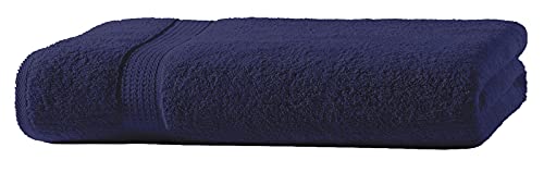 one-home Gästetuch Handtuch Duschtuch Badetuch Frottee 100% Baumwolle 15 Farben, Präzise Farbe:Navy/Marine Blau, Produktart:Duschtuch 70x140 cm von one-home