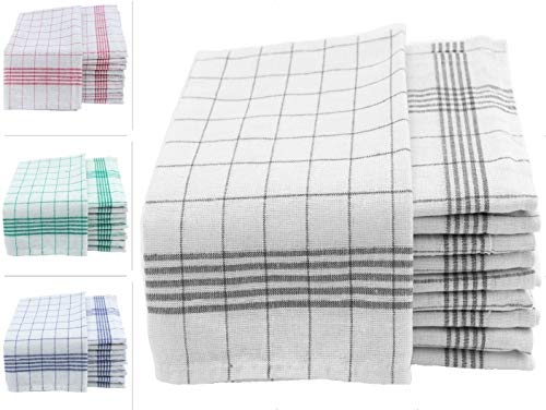 one-home Geschirrtücher 50x70cm Küchentücher Geschirrtuch 10er bis 50er Pack Baumwolle (anthrazit, 50) von one-home