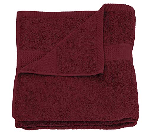 one-home Handtuch Bordeaux weinrot 50x100 cm Baumwolle schnelltrocknend Frottee von one-home