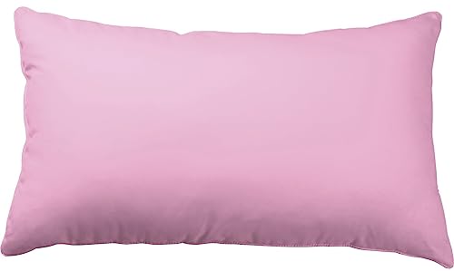 one-home Kissenbezug Kissenhülle 40x80 cm Uni Wende anthrazit grau rosa pink Microfaser von one-home