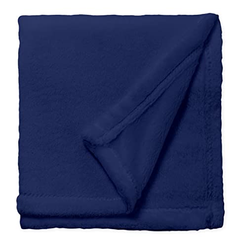 one-home Kuscheldecke 220x240 cm blau Flauschig warm kuschelig Wohndecke Fleece Decke von one-home