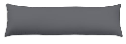 one-home Seitenschläferkissen Stillkissen 40x145 cm ergonomisch lang für Schwangerschaft, Farbe:anthrazit one-home Seitenschläferkissen Stillkissen 40x145 cm ergonomisch lang für Schwangerschaft, Farbe:anthrazit von one-home