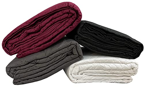one-home Tagesdecke Bettüberwurf Uni Einfarbig gesteppt Wohndecke Steppdecke Sofaüberwurf, Größe:140x210 cm, Farbe:schwarz von one-home