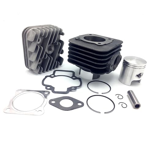ONE BY CAMAMOTO | Kit Grupo Térmico Cilindro 70cc für Piaggio Liberty, Vespa ET2, Zip, Gilera Typhoon, Storm, Stalker, Scarabeo | Durchmesser 47mm, Komplett de Cabeza, Pistón y Juntas von one
