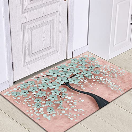 Blumen Bedruckte rutschfeste Fußmatte für Eingangstürmatten Outdoor Indoor Haustürmatte 40x60cm 50x80cm Willkommens-Eingangstürmatten von oneforus
