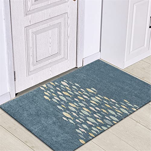 Blumen Bedruckte rutschfeste Fußmatte für Eingangstürmatten Outdoor Indoor Haustürmatte 40x60cm 50x80cm Willkommens-Eingangstürmatten von oneforus