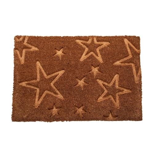 onestopbuys Fußmatte für drinnen und draußen, Kokosfaser, rutschfest, 40 x 60 cm (Muster 18) von onestopbuys