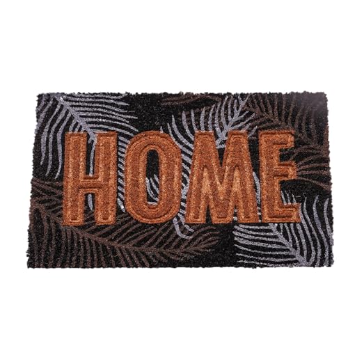 onestopbuys Fußmatte für drinnen und draußen, Kokosfaser, rutschfest, 40 x 60 cm (Muster 6) von onestopbuys