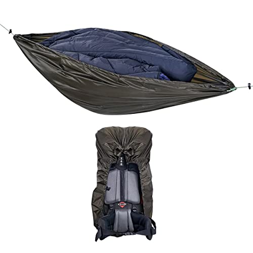 onewind Vielseitige Hängematte Ausrüstung Sling oder Rucksack Regenschutz, Ultraleichte wasserdichte Unterbauchausrüstung Hängematte Aufbewahrung für Rucksack, Kleidung, Steppdecke, von onewind