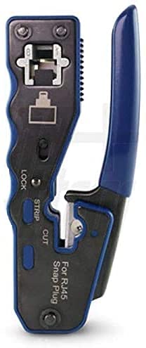 Professionelle Crimpzange aus Stahl für LAN Ethernet RJ45 mit Schlaufentechnologie geeignet für CAT.5e, CAT.6, CAT.7 von oniroview