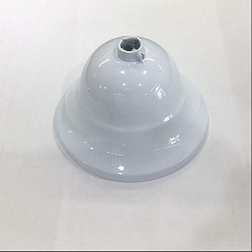 oniroview Rosette Metalldraht antik weiß für Kronleuchter, Durchmesser 90 mm, Höhe 60 mm, Wohnzimmer von oniroview