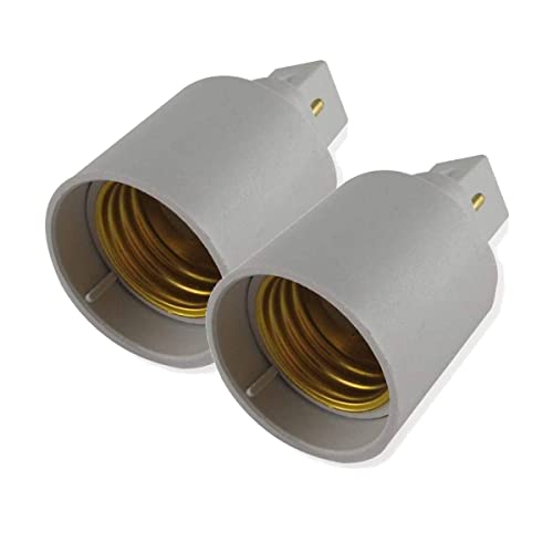 oniroview Kit 2 Stück Lampenfassung Adapter Konverter G24 auf E27 für LED-Lampen von oniroview