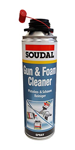 Soudal Profi Pistolenreiniger, Schaumreiniger 500ml (hochaktiver Reiniger zum Spülen Montagepistolen und frisch verarbeitetem PU Schaum) von Soudal