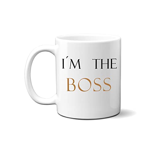 online-hut - Kaffeetasse - Tasse - Lieblingstasse - Sprüche Tasse - I´m the Boss - Geschenkidee - LT-34 von online-hut