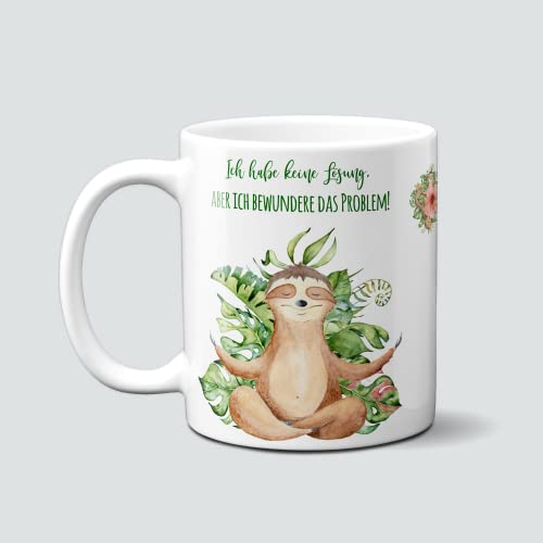 online-hut-Tasse - Kaffeebecher - Kaffeetasse - Faultier - Motivtasse - Faultiertasse - LT-5 von online-hut