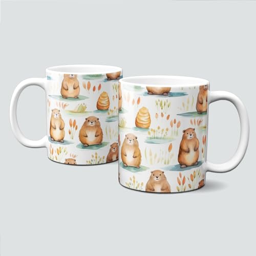 online-hut - Tasse - Kaffeebecher - Lieblingstasse - mit Bibern und Gräsern - LT-316 von online-hut