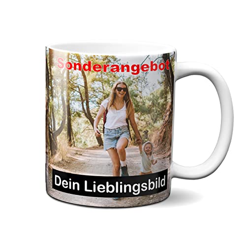 online-hut Tasse zum selber individuell Gestalten/Personalisierbar mit eigenem Foto, Text und Schrift/Fototasse/Werbetasse/zum bedrucken/Motivtasse/Firmentasse/mit Logo PT-164 von online-hut