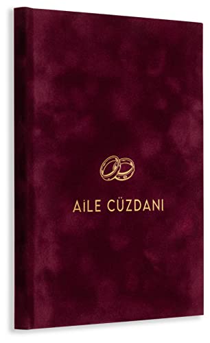 A5 Stammbuch Aile Cüzdani Skrift Bordeaux FÜR ALLE Formate (Klassik, A5, A4) Stammbuch der Familie incl. 3 Klarsichthüllen von online-stammbuch