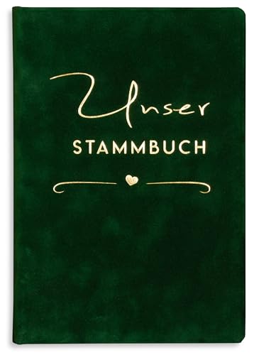 Stammbuch Grün Berdea Gold Familienstammbuch Standesamt Hochzeit incl. Einleger von online-stammbuch