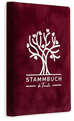 Stammbuch Samt Weinrot Stammbaum Familienstammbuch Hochzeit Deau von online-stammbuch