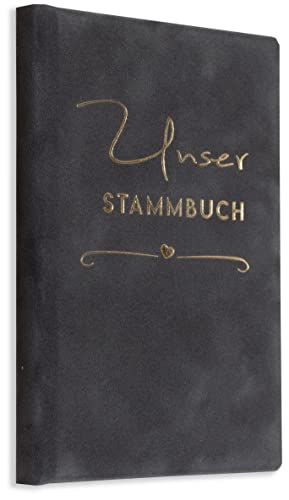 Stammbuch der Familie Our Grau Gold Familienstammbuch Hochzeit incl. Einleger von online-stammbuch