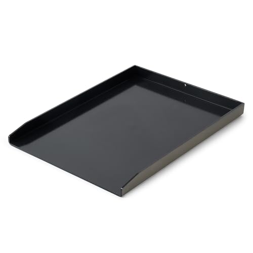 Onlyfire Universal BBQ Plancha für Gasgrill und Holzkohlegrill, Grillplatte Grill Platte aus Dickem 5mm, Keramisch Lackierte Oberfläche, 30x40cm, Schwarz von onlyfire