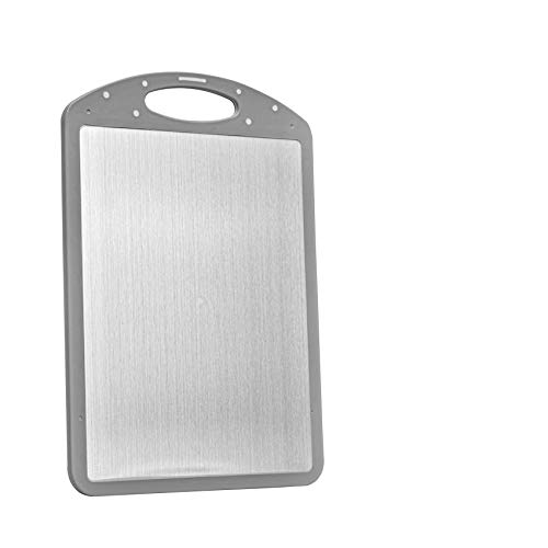 Onlyfire Schneidebrett 38x26.5cm, Edelstahl schneidbrett | Kunststoff Schneidbrett ,Doppelseitige Verwendung schneidebretter für Obstfleisch und Fleisch, rechteckig von onlyfire
