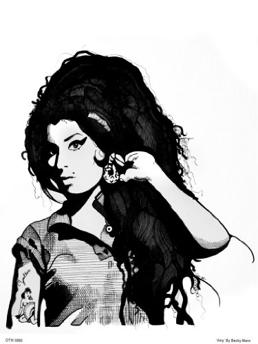 onthewall Amy Winehouse OTW0060 Poster, Portrait-Kunstdruck von onthewall