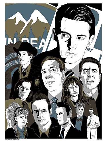 onthewall Twin Peaks Poster Kunstdruck von John Pearson (MSP 0049) von onthewall