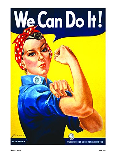 onthewall WE CAN DO IT WAR Propoganda 30 x 40 cm Kunstdruck Poster von onthewall