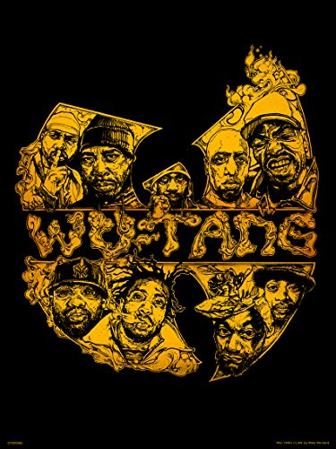 onthewall Wu-Tang OTW0082d Poster Kunstdruck (Weiß, 30 x 40 cm) von onthewall