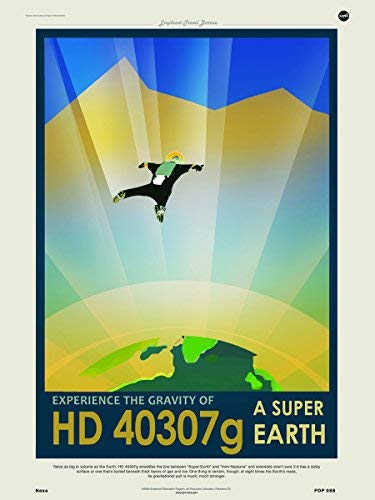 onthewall hd40307g Super Earth NASA Space Exploration 30 x 40 cm Kunstdruck Poster von onthewall
