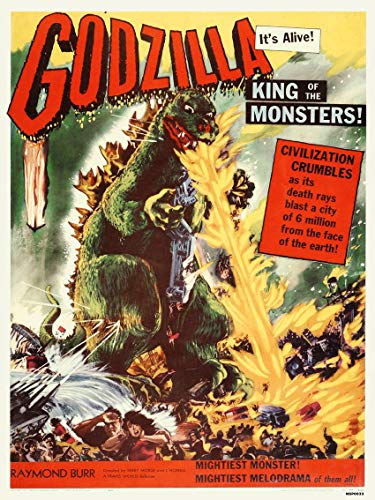 onthewall Godzilla Vintage Retro 30 x 40 cm onthewall Godzilla Vintage Retro 30 x 40 cm von onthewall