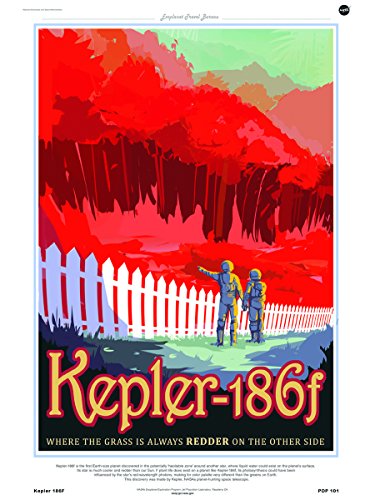 onthewall Kepler 186 F NASA Space Exploration 30 x 40 cm Kunstdruck Poster von onthewall