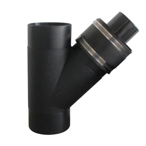 Abzweigung absaugschlauch y verteiler y stück absaugung werkstatt holz schlauch abzweigstück absauganlage adapter 100 (100mm-ID58mm OD63mm) von oomvarmer