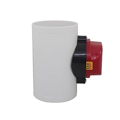 Drosselklappe elektrisch lüftungsrohr PVC AC220v DC12v 24v luftklappe hvac absperrklappe mit motor lüftungsklappe dunstabzugshaube von oomvarmer