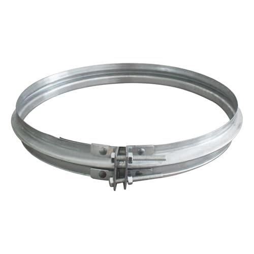 Rohrschelle schnellverschluss für ofenrohr fassdeckel spannring fass schnellspanner verzinkt rohrschellen flansch deckelfass gummidichtung schnellklemmsystem spannringfass (150mm) von oomvarmer