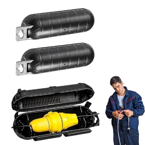 3 Stück Schwarz Wasserdichte Kabelbox Outdoor 23x7cm, Abnehmbarer Kabelbox Wasserdicht, Kabelschutz Aussenbereich, Wasserdichte Box Steckerschutz Aussen Wasserdicht für Drinnen Draußen Camping 3 Stück Schwarz Wasserdichte Kabelbox Outdoor 23x7cm, Abnehmbarer Kabelbox Wasserdicht, Kabelschutz Aussenbereich, Wasserdichte Box Steckerschutz Aussen Wasserdicht für Drinnen Draußen Camping von oooaooo